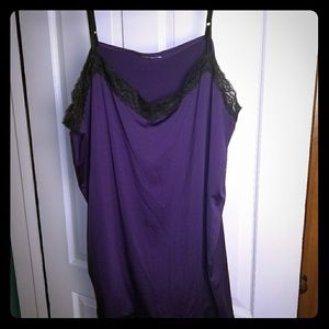FINAL SALE! Purple and black lace tank